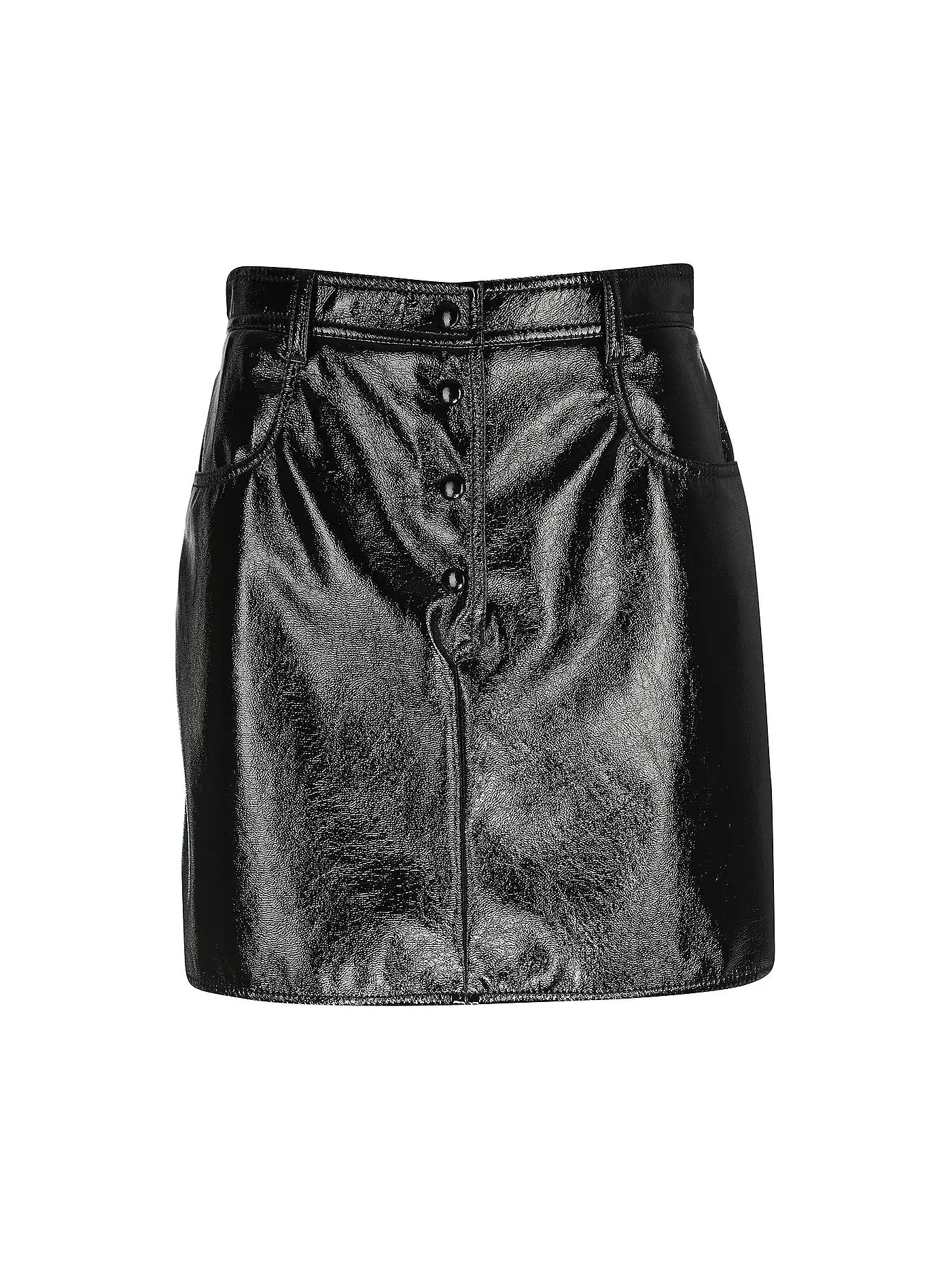 MSGM | Minirock in Lederoptik | 